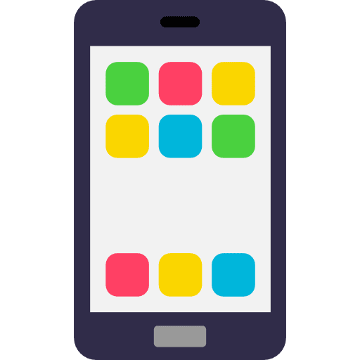 Smartphone touch screen cellphone technology icon