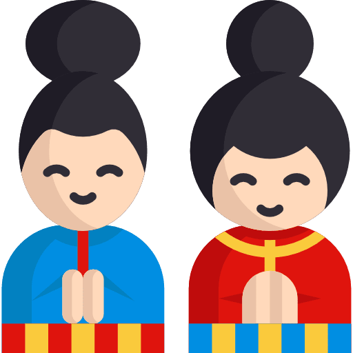 Geisha two people woman japan icon