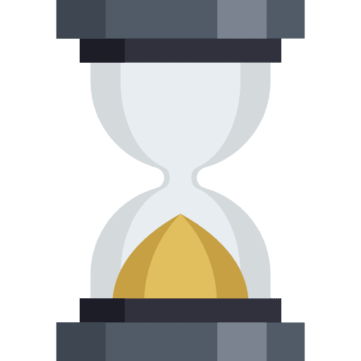 Hourglass time waiting hourglass icon