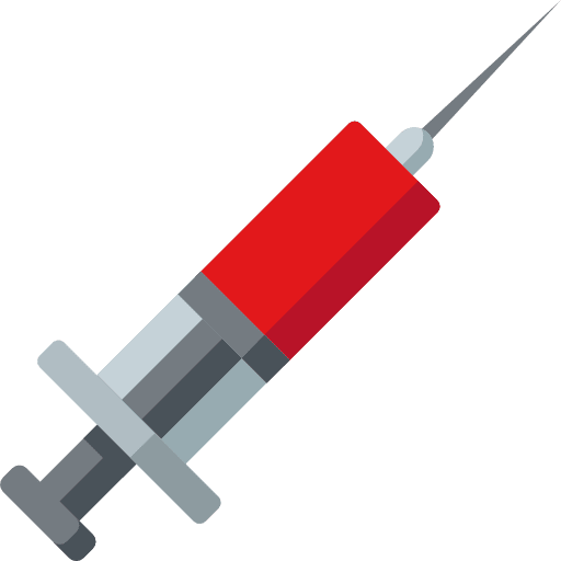 Syringe vaccination healthcare and medical injection icon
