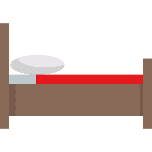 Bed furniture bedroom furniture and household icon