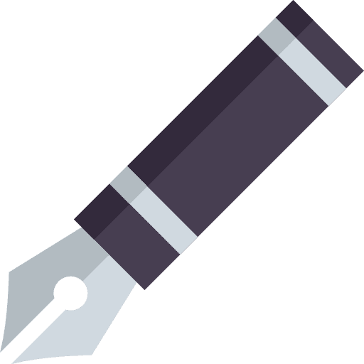 Pen office material education school material icon