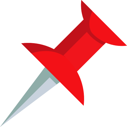 Push pin push pin school material tools and utensils icon