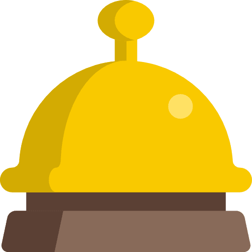 Bell music tools and utensils alarm icon