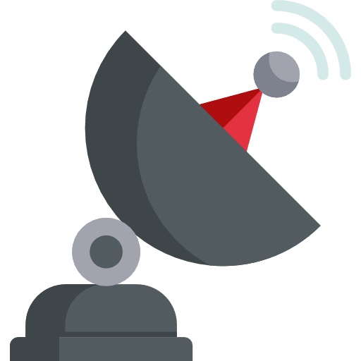 Satellite dish satellite dish communications technology icon