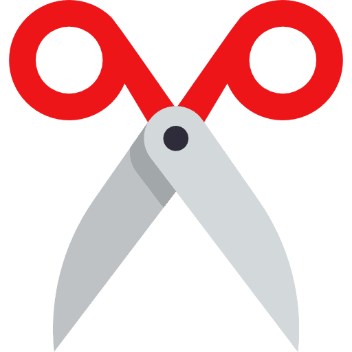 Scissors tools and utensils cutting handcraft icon