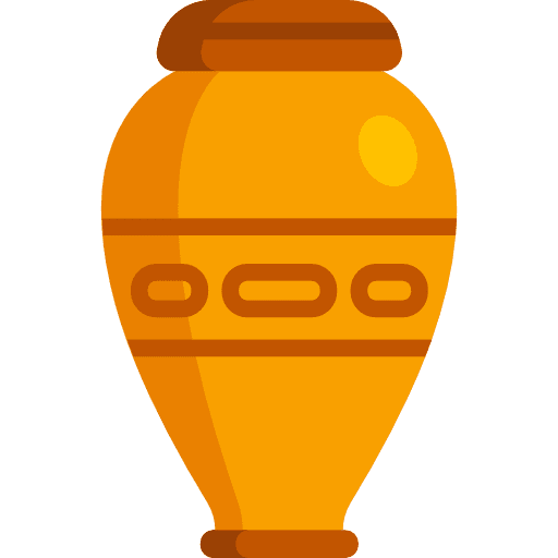 Vase ornamental decorate vases icon
