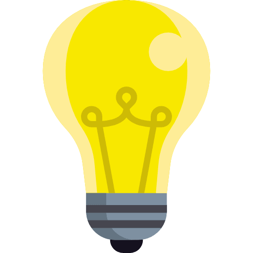 Idea light bulb electricity technology icon