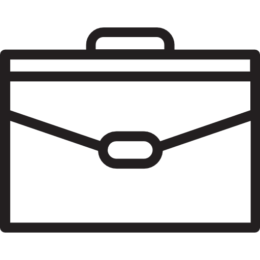 Briefcase portfolio bag briefcase icon