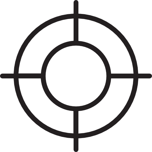 Target seo and web shooting aim icon
