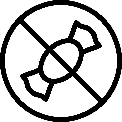 Sugar candy food and restaurant no icon