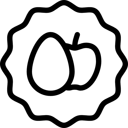 Vegetarian organic vegetables healthy food icon