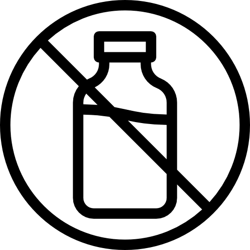 Dairy dairy prohibited organic icon