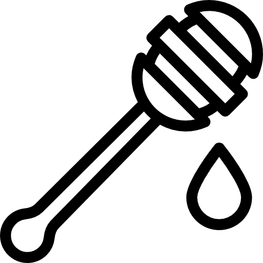 Honey bees food and restaurant honey icon