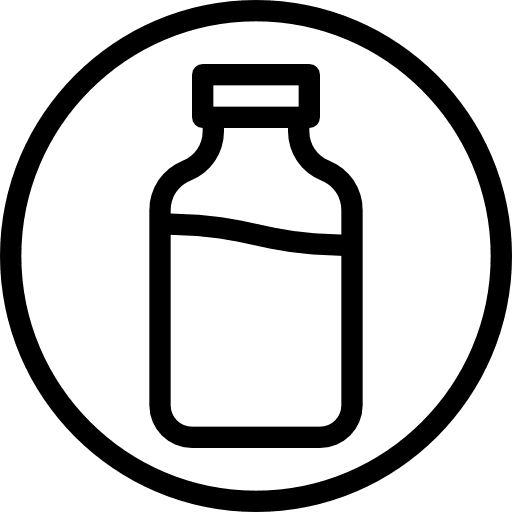 Milk drink coffee shop milk bottle icon