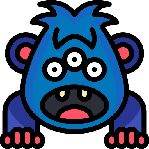 Monster avatar spooky halloween icon