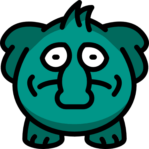 Monster halloween horror fear icon