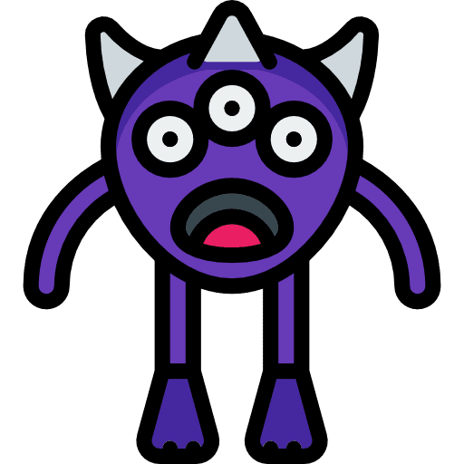 Monster miscellaneous terror horror icon