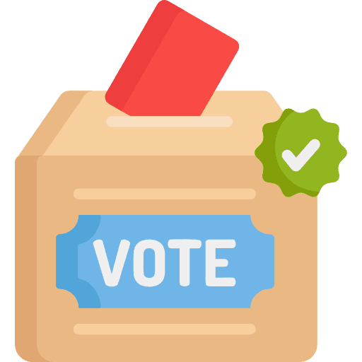 Vote cultures vote president icon