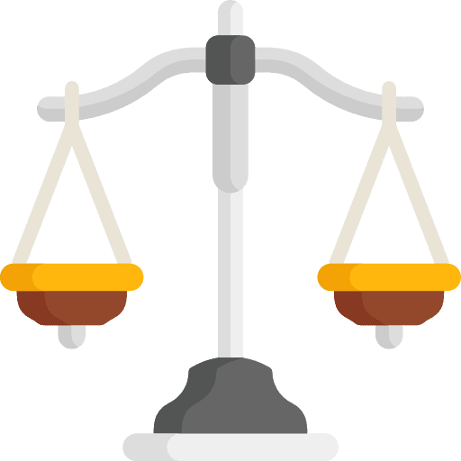 Balance law judge justice icon