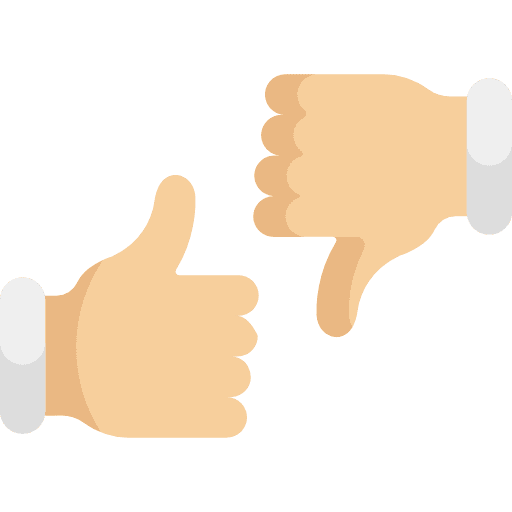 Like yes no bad thumb down icon