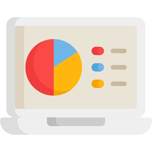Analytics miscellaneous laptop analytics icon