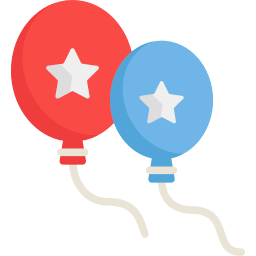 Balloons celebration decoration balloons icon