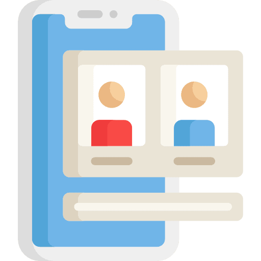 Voting mobile phone miscellaneous online icon