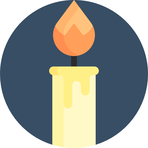 Candle illumination miscellaneous decoration icon