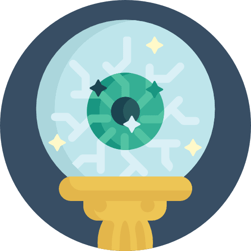 Crystal ball magic wizard magic ball icon