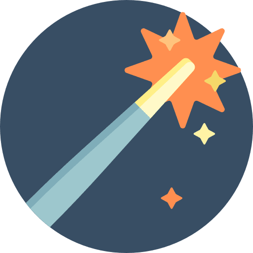 Magic wand wizard wand magician icon