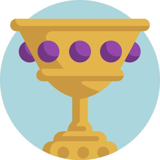 Mass goblet jewels cup icon