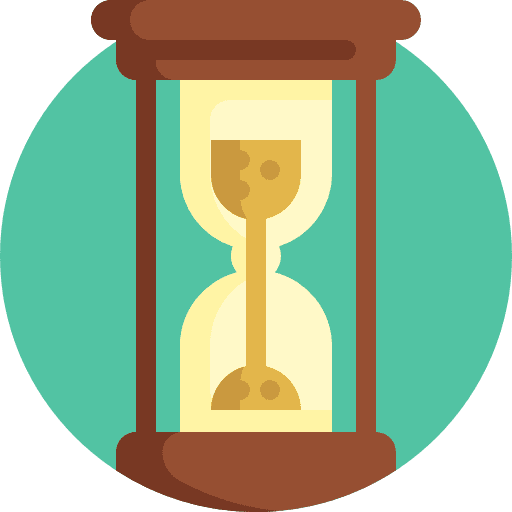 Sandglass hours waiting sand clock icon
