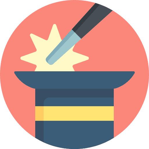 Trick hat magic trick icon