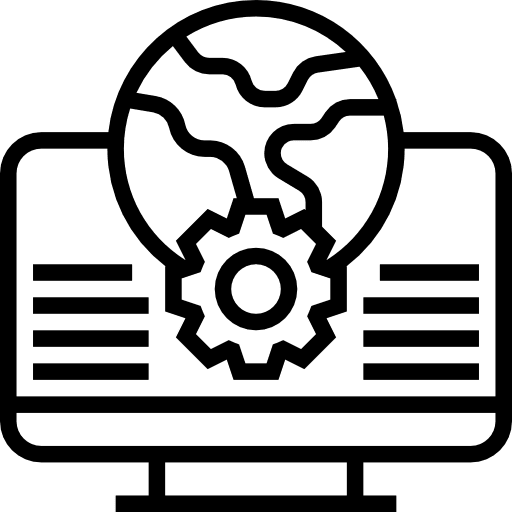 Browser gears cogwheel edit tools icon