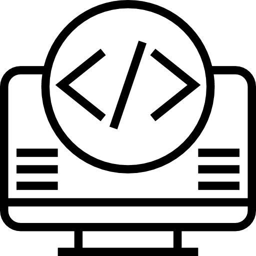 Code ui data language icon