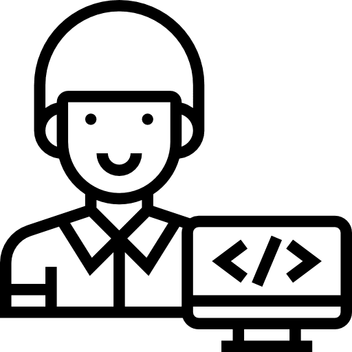 Developer man website web programming icon