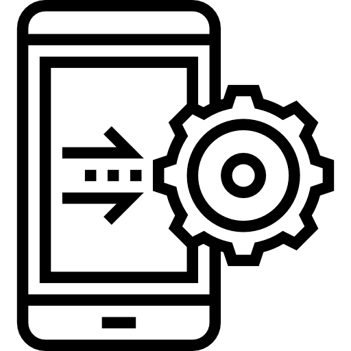 Operating system smartphone cogwheel edit tools icon