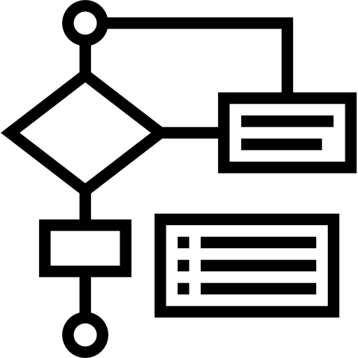 Structure plan team chart icon