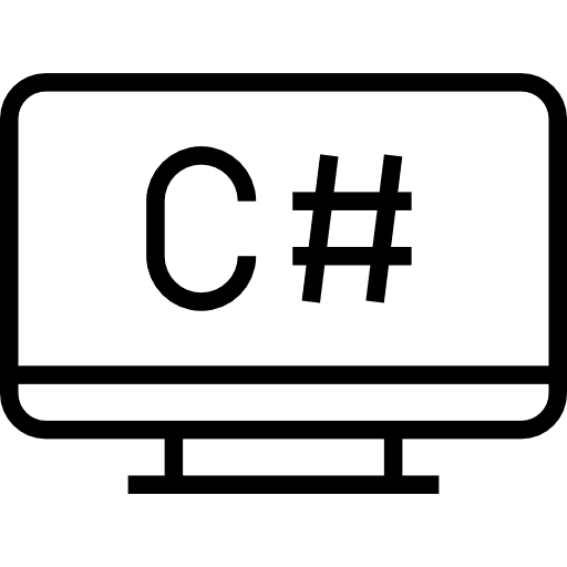 Code screen monitor code icon