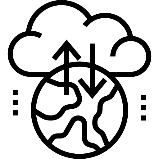 Cyberspace internet arrows ui icon