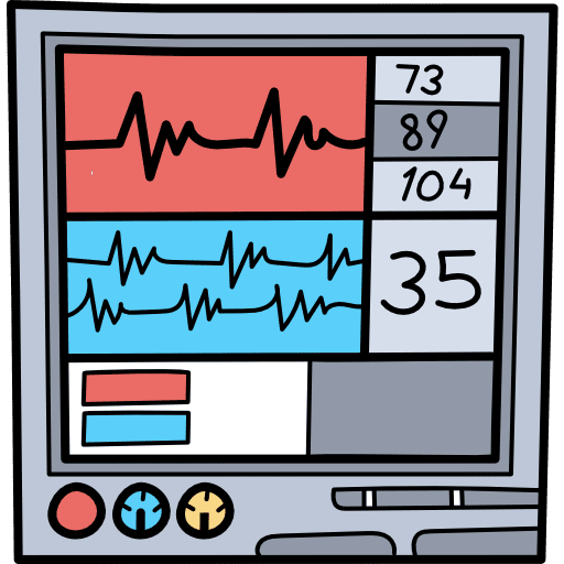 Electrocardiogram health health clinic stats icon