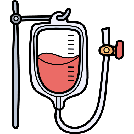 Transfusion blood bag bag heart icon
