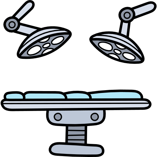 Operating operating hospital light icon