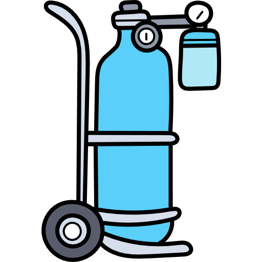 Oxygen oxygen equipment healthcare and medical icon