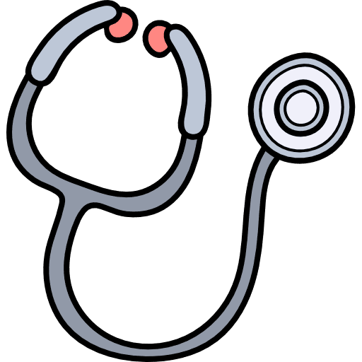 Stethoscope health hospital medical icon