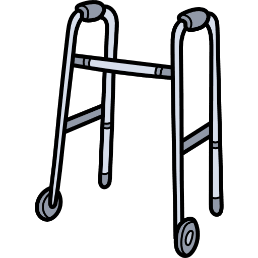 Walker medical health care walker icon