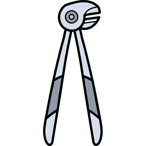 Dentist medical instrument dental pliers medical equipment icon