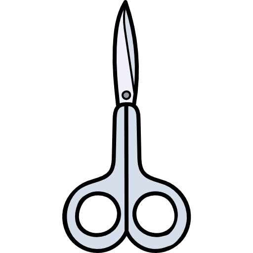 Scissors medical instrument surgeon equipment icon
