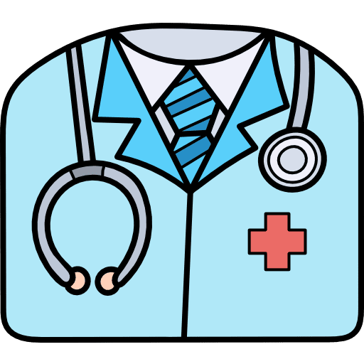 Uniform shirt medical clothes icon